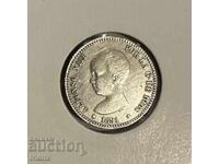 Spania 1 peseta 1891