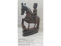 Wooden horse figure