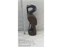 Wooden bird figurine