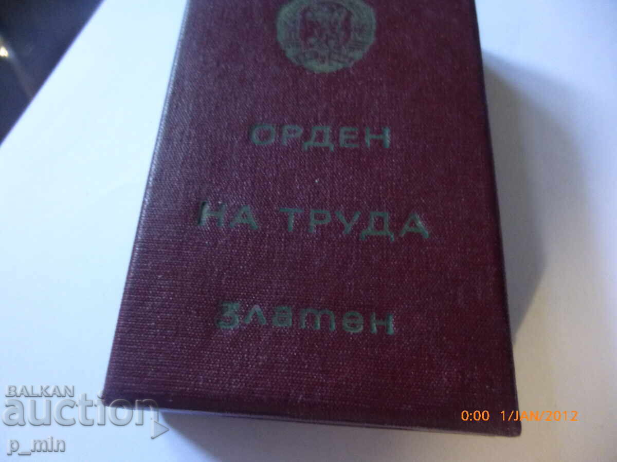 Delivery of Order of Labour - Gold