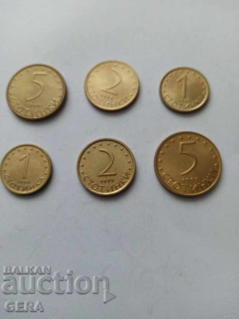 Coins 1 2 5 cents 1999 Coins 1 2 5 cents 1999