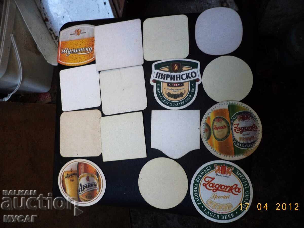 15 pcs. BULGARIAN OLD CARDBOARD BEER COASTERS - 6 15 pcs. BULGARIAN OLD CARDBOARD BEER COASTERS - 6