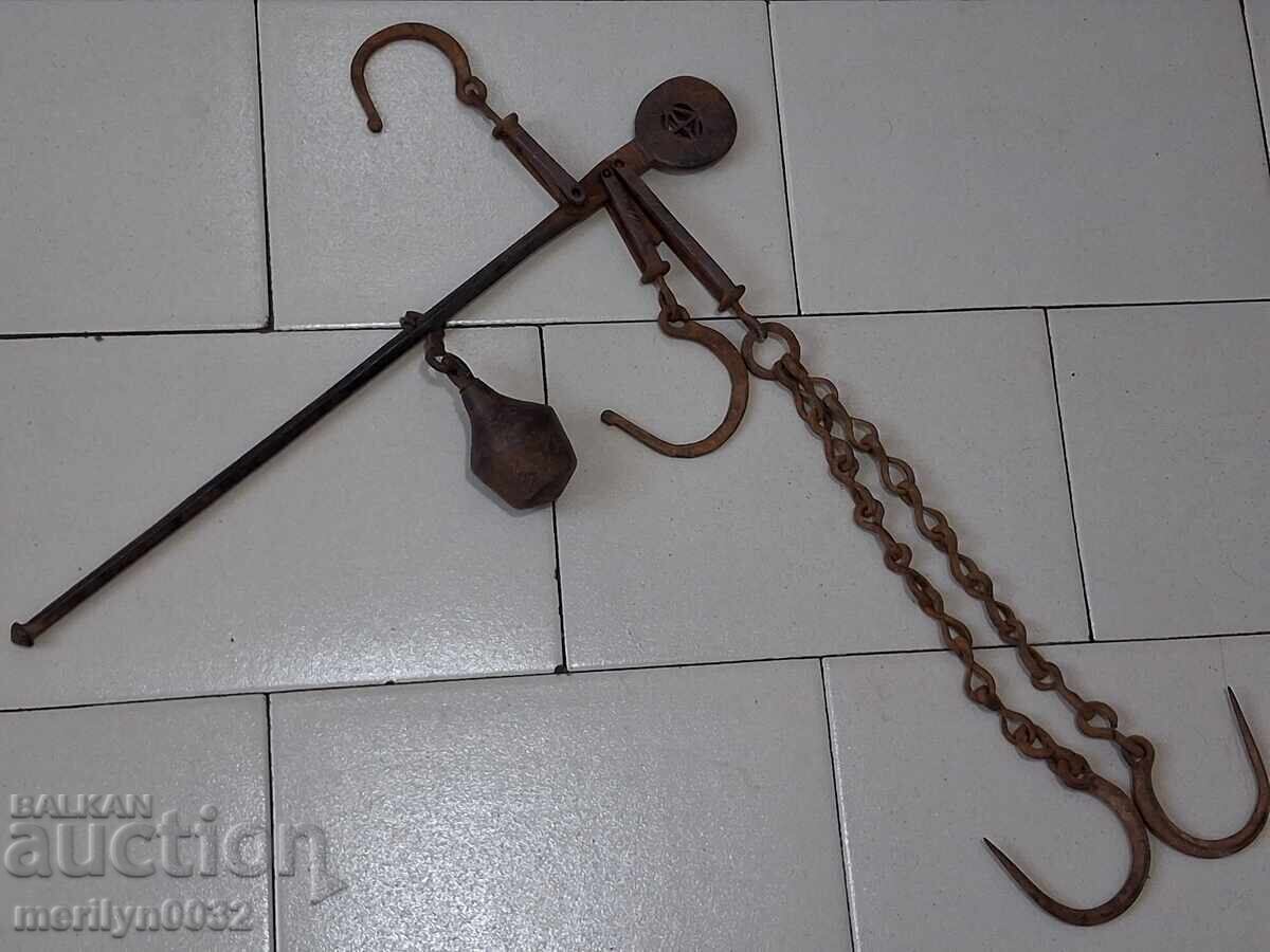 Βουλγαρική ζυγαριά με ρόπαλο Οθωμανικής Αυτοκρατορίας, βαρίδι