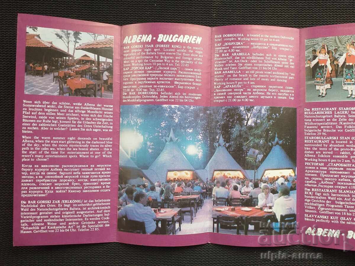 Albena social brochure with price 1.80 BGN | € 0.92 Albena social brochure with price 1.80 BGN | € 0.92