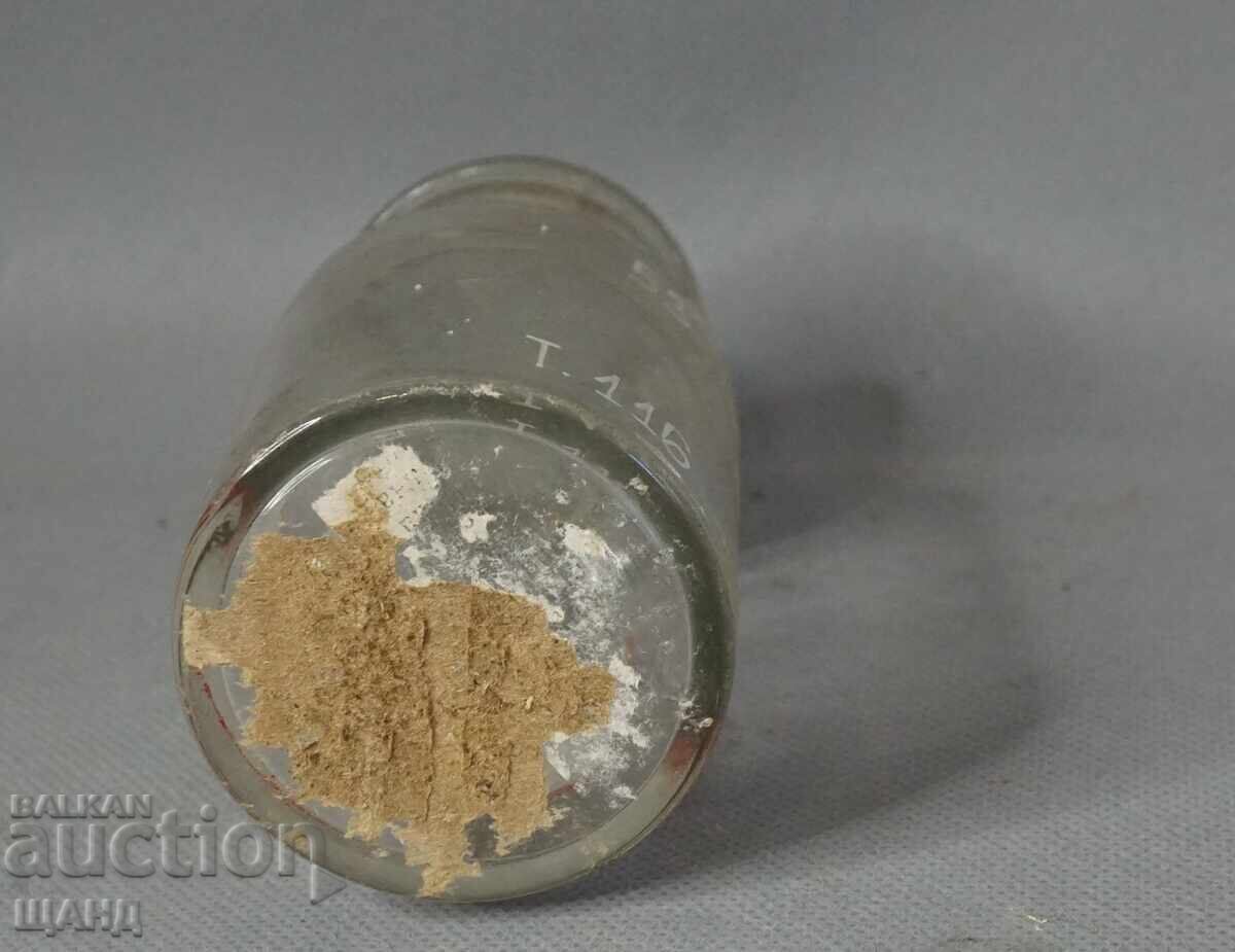 Δημοπρασία Παλιό γυάλινο φαρμακευτικό μπουκάλι βάζο φαρμακείο PULVIS DOWERI
