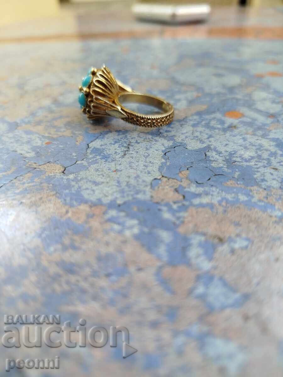 Аукцион Стар пръстен ,сребро, преди 44г.-четете описанието