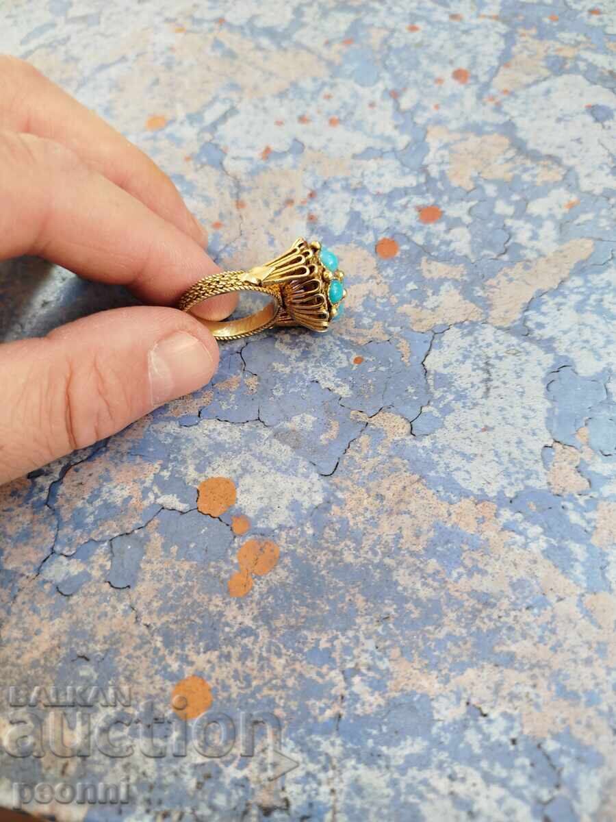 Стар пръстен ,сребро, преди 44г.-четете описанието - 5