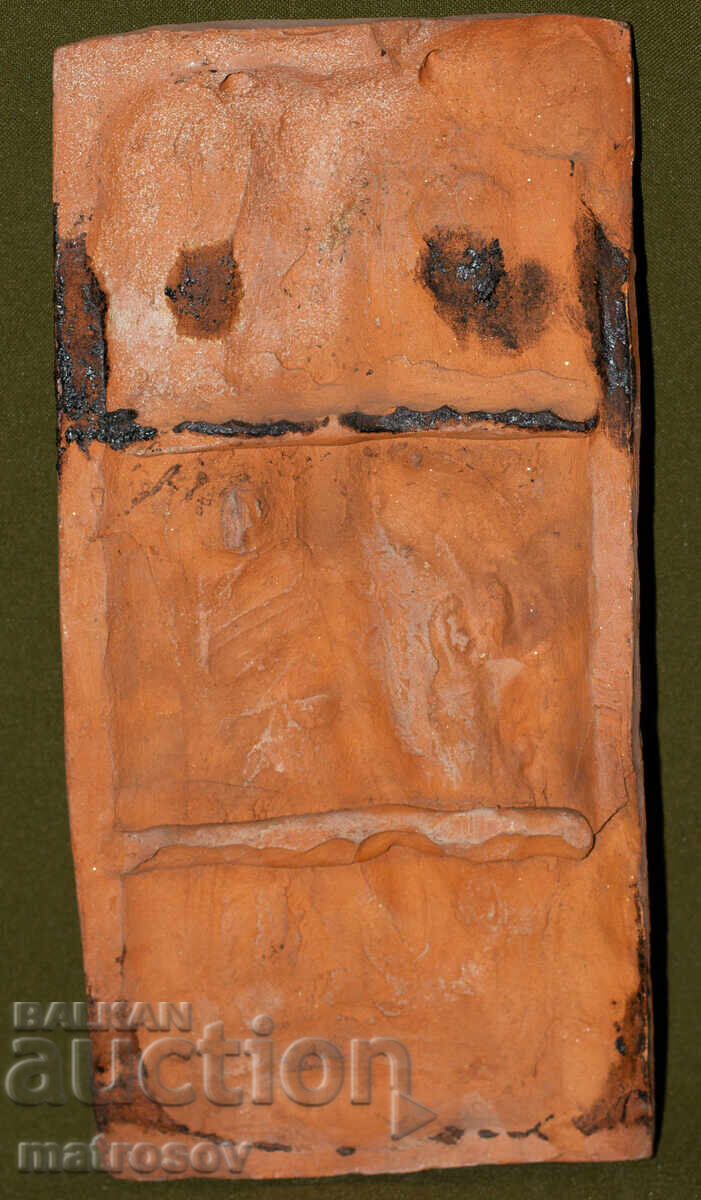 Ceramic panel, sculpture, nude body - 6