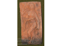 Panou ceramic, sculptură, corp gol