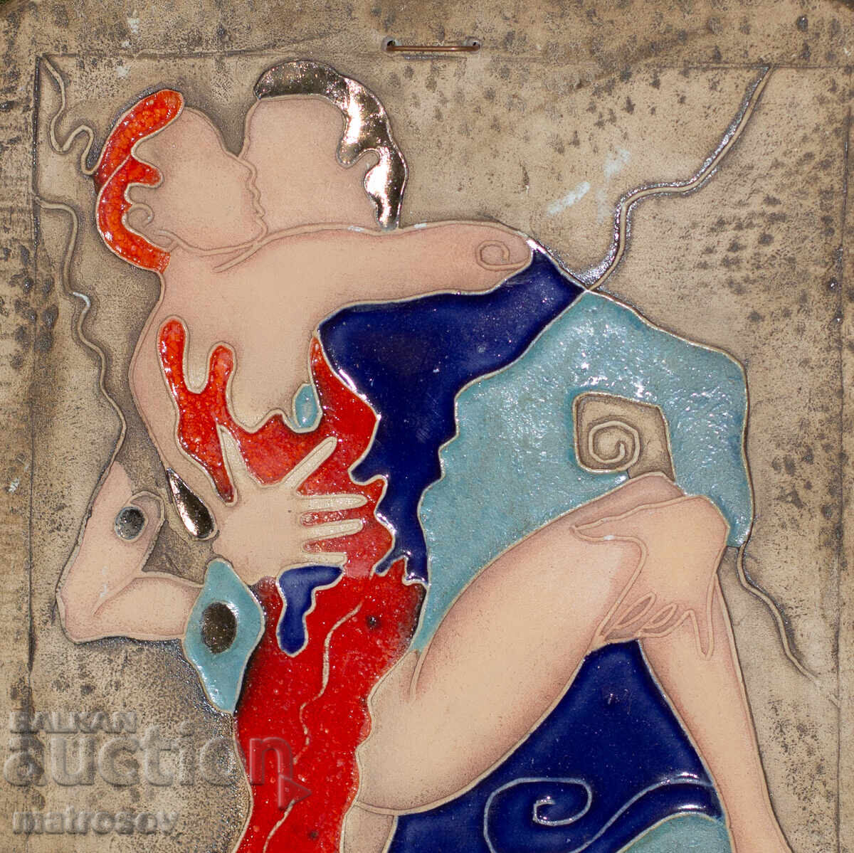 Δημοπρασία Διακοσμητικό κεραμικό πάνελ, χορός "Τango"