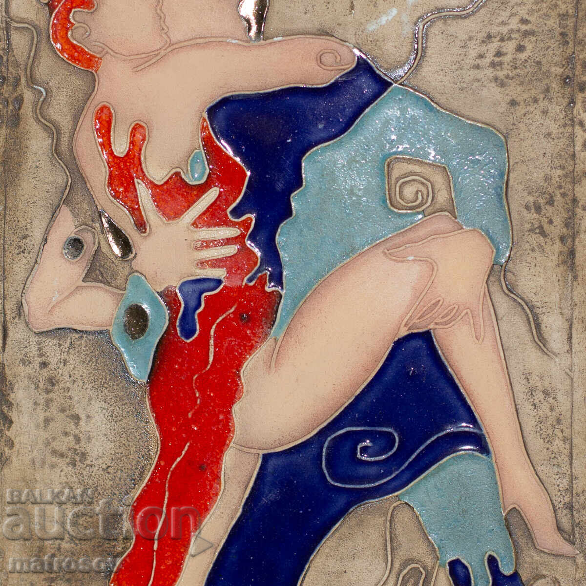 Παράδοση Διακοσμητικό κεραμικό πάνελ, χορός "Τango"