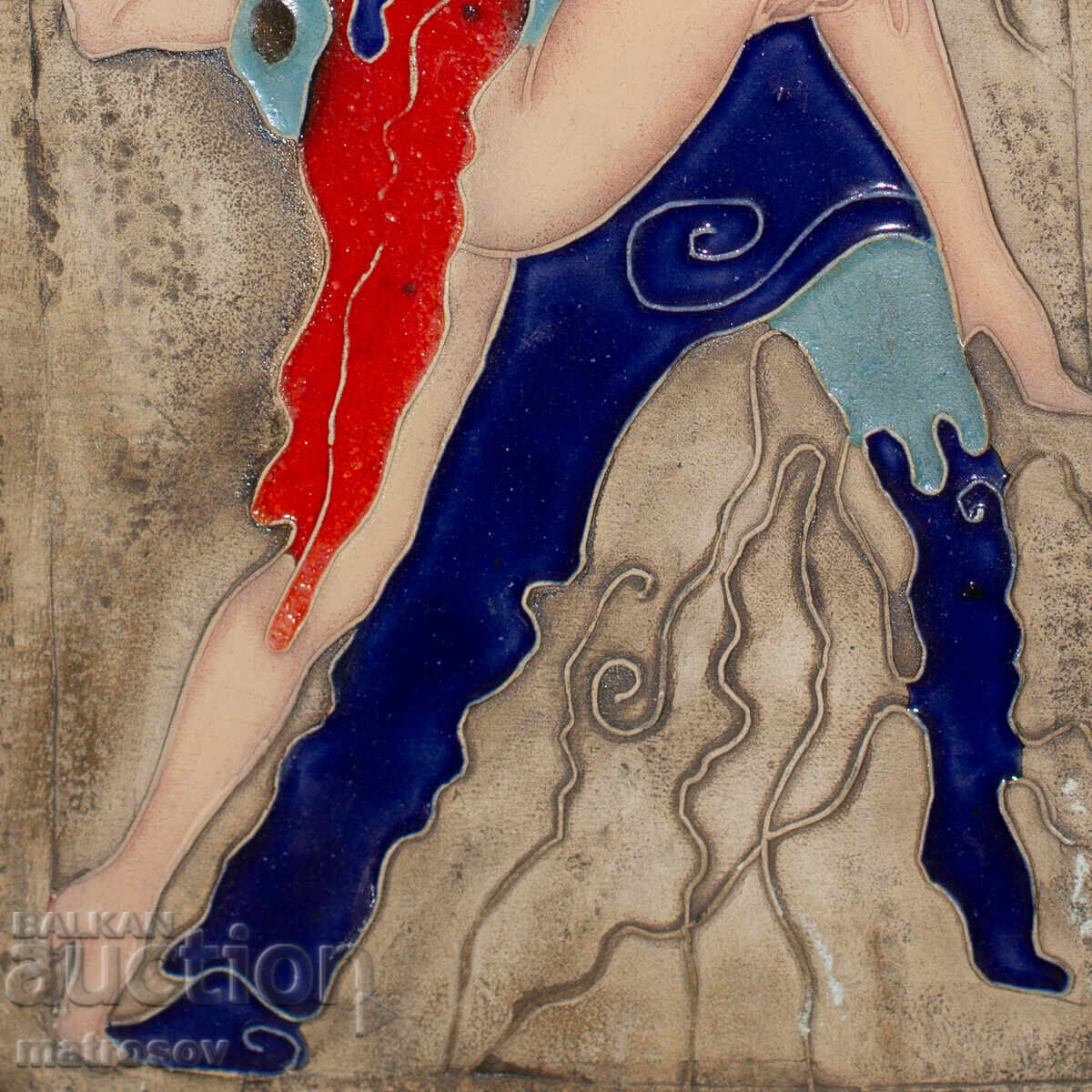 Διακοσμητικό κεραμικό πάνελ, χορός "Τango" - 6