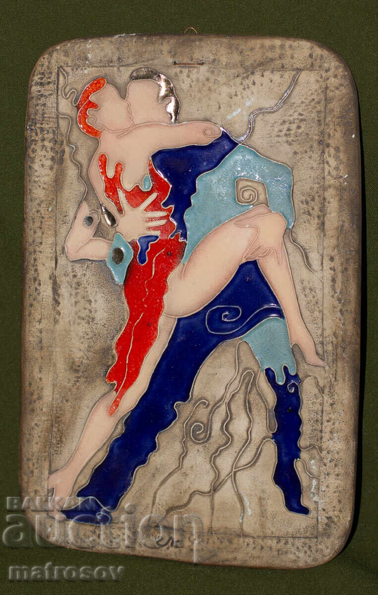 Διακοσμητικό κεραμικό πάνελ, χορός "Τango"