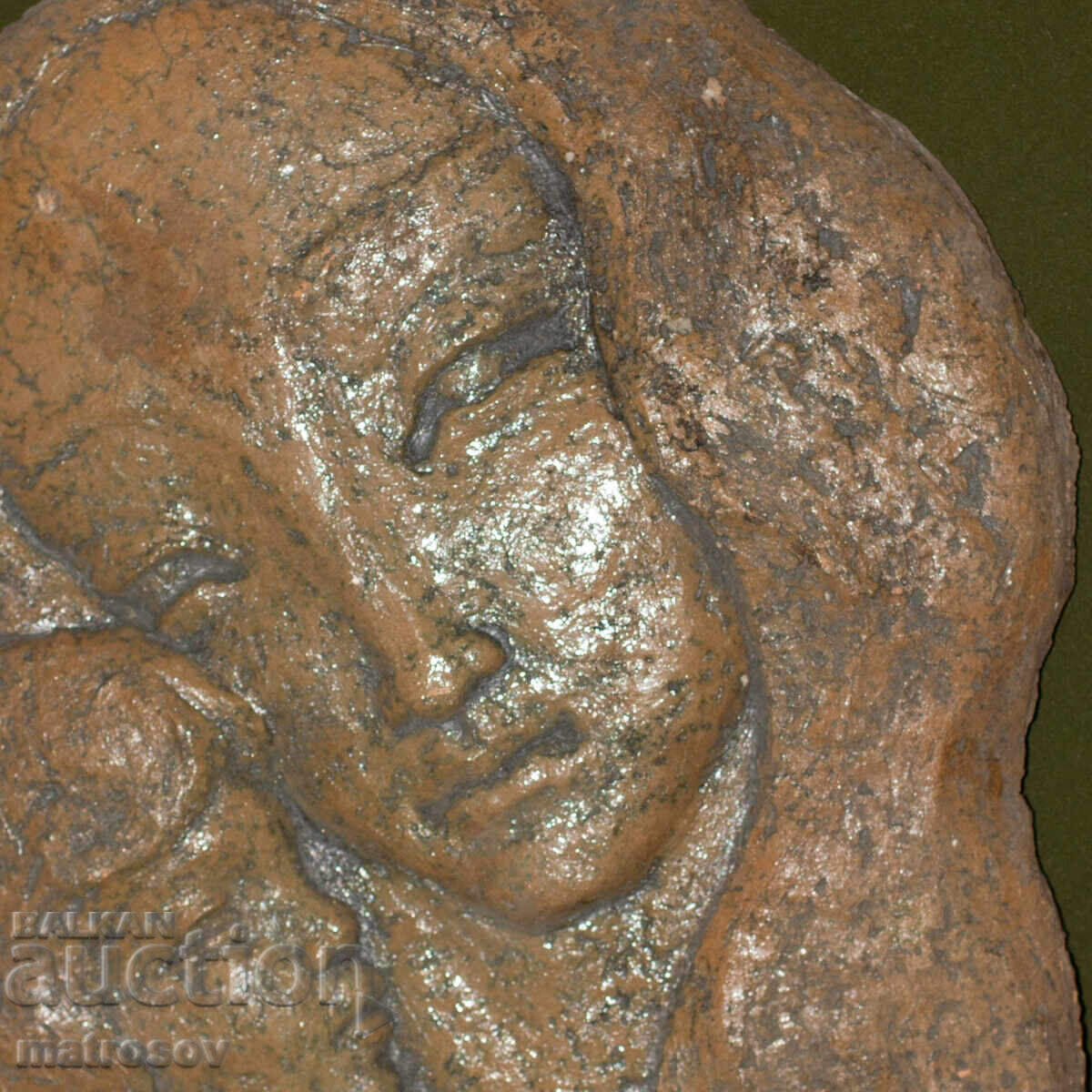Minka Hristova (1924 - 2023) Sculptură ceramică "Mamă" - 5