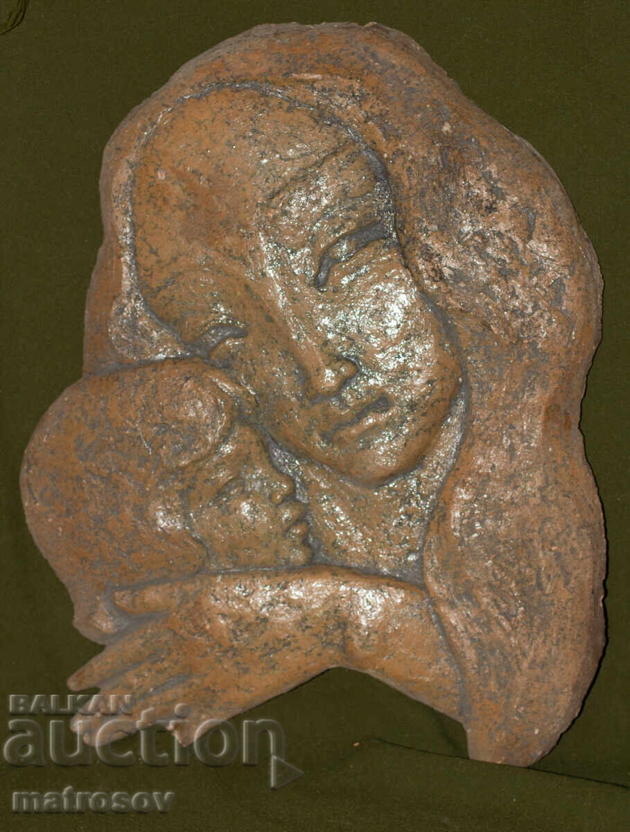 Minka Hristova (1924 - 2023) Sculptură ceramică "Mamă"