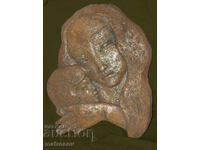 Μίνκα Χριστόβα (1924 - 2023) Κεραμικό γλυπτό "Μητέρα"