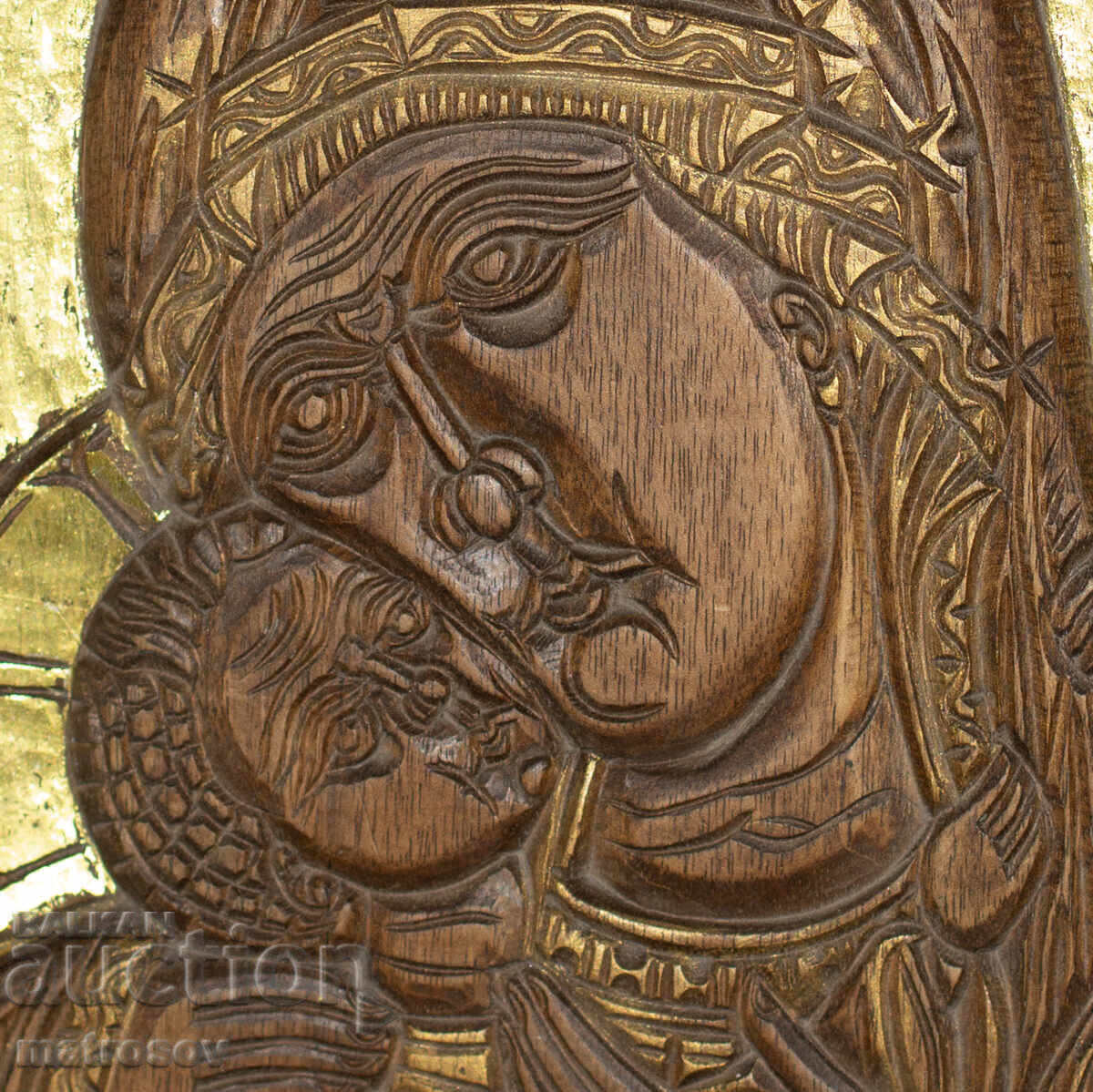 Contemporary wood carving icon, panel "Virgin Mary with the Child" - 6 Contemporary wood carving icon, panel "Virgin Mary with the Child" - 6