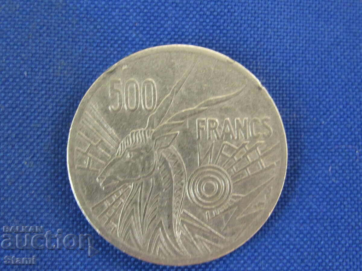Auction Central African Republic - 500 Francs V - 1977 449m Auction Central African Republic - 500 Francs V - 1977 449m