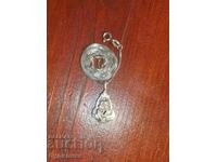 Lanț argint cu pandantiv. Argint 925. 49cm. Vând peste 100