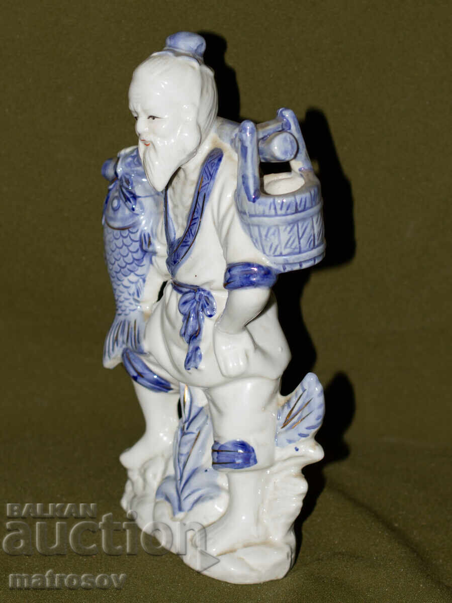 Δημοπρασία Διακοσμητική πορσελάνινη φιγούρα ψαρά