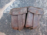 V.S.V. Tsarstvo Bŭlgariya Βουλγαρική Βασιλική Στρατιωτική Δερμάτινη Παλάσκα