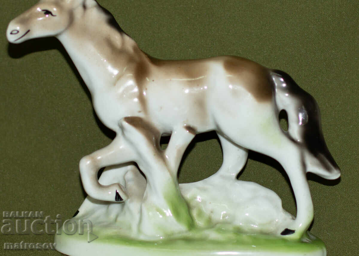 Decorative porcelain figurine of a galloping horse with price 140.00 BGN | € 71.58