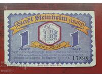 Germany, Notgeld for 1 Mark 1921t Stammheim