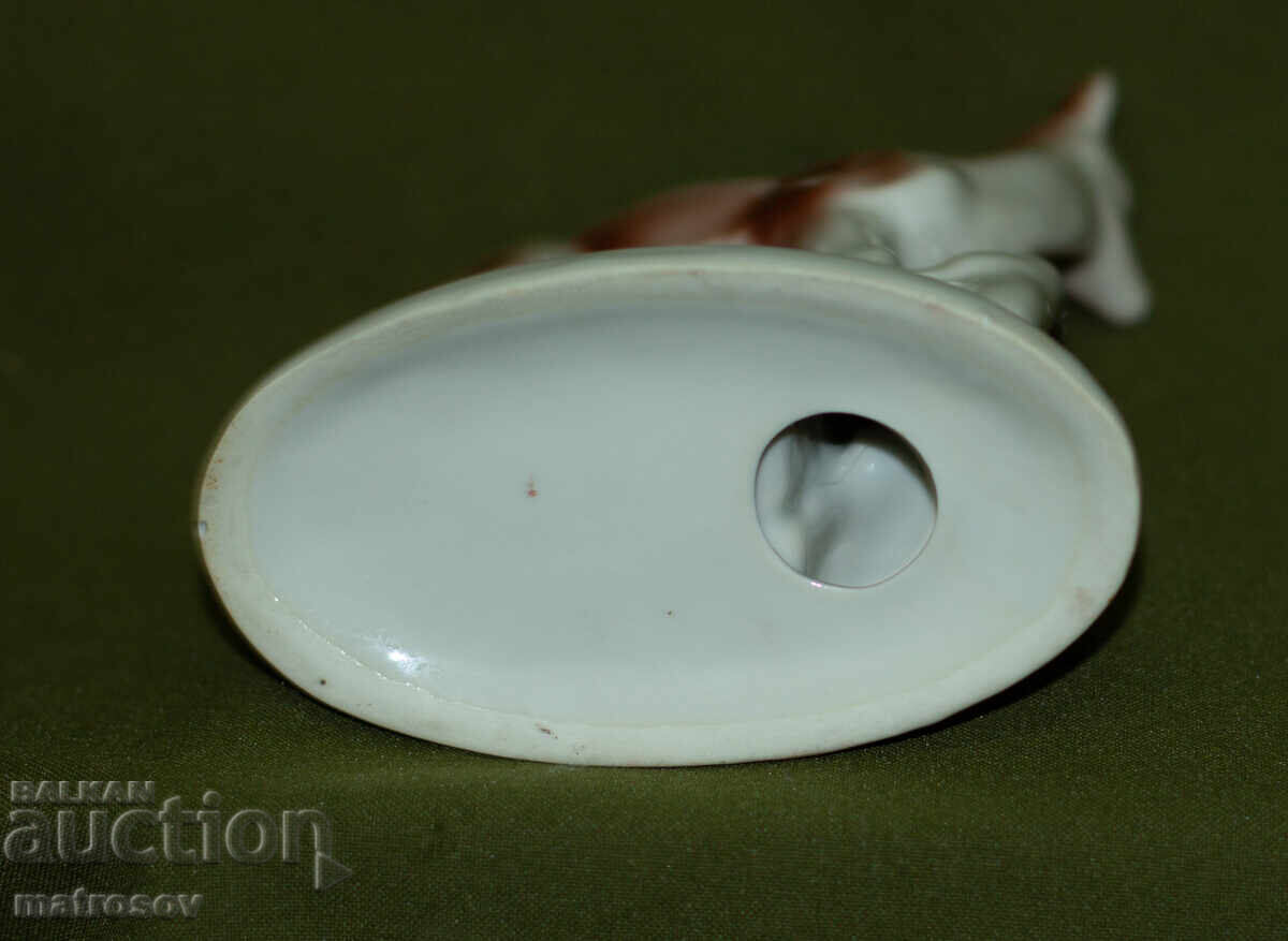 Old porcelain figurine of a deer - 6