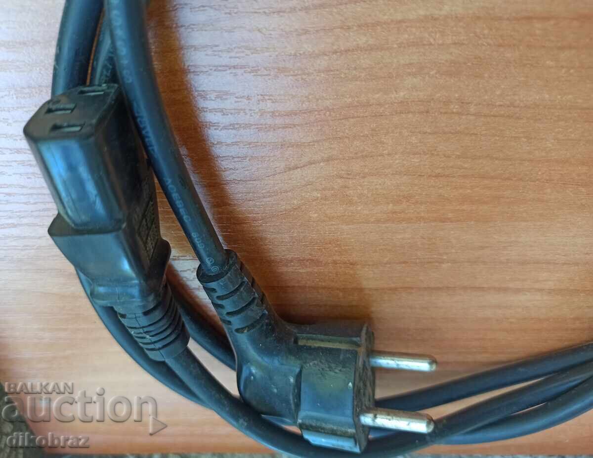 Power cable for computer / monitor - for lev with price 1.00 BGN | € 0.51