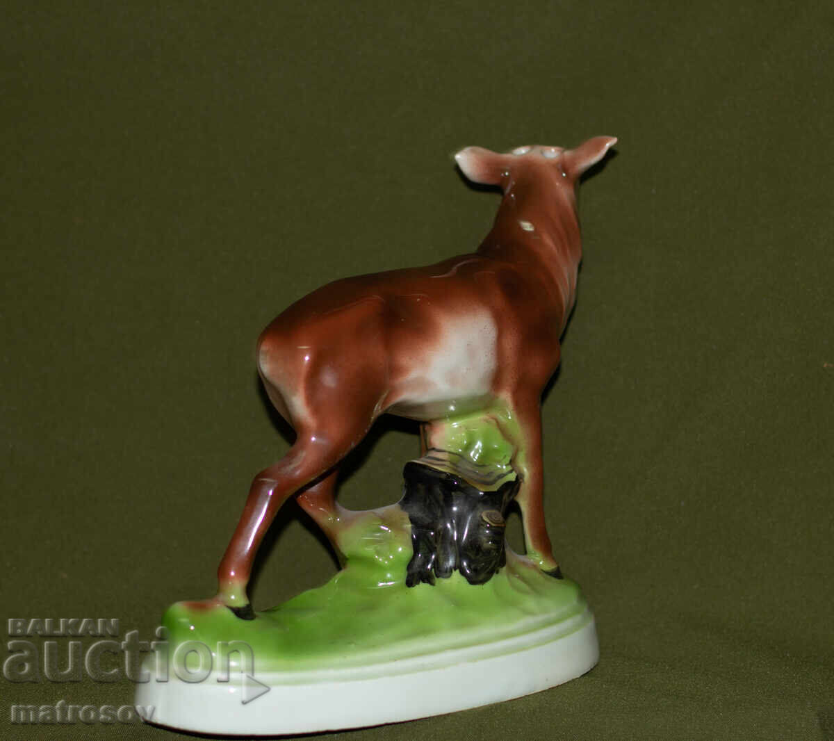 Old porcelain deer figurine - 5 Old porcelain deer figurine - 5