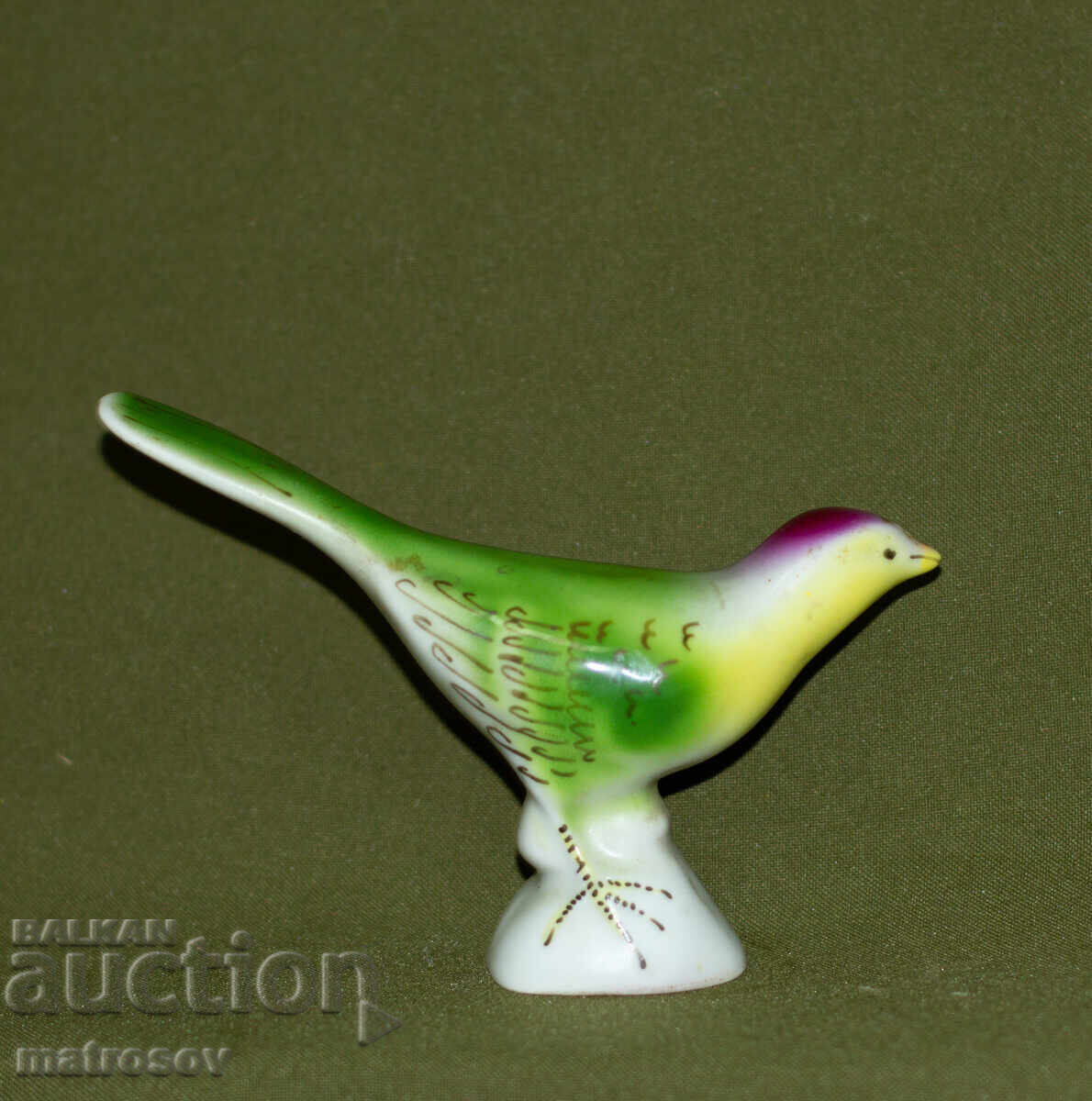 Old porcelain figurine of a singing bird - 5 Old porcelain figurine of a singing bird - 5