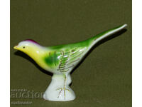 Statuetă de porțelan veche pasăre cântătoare