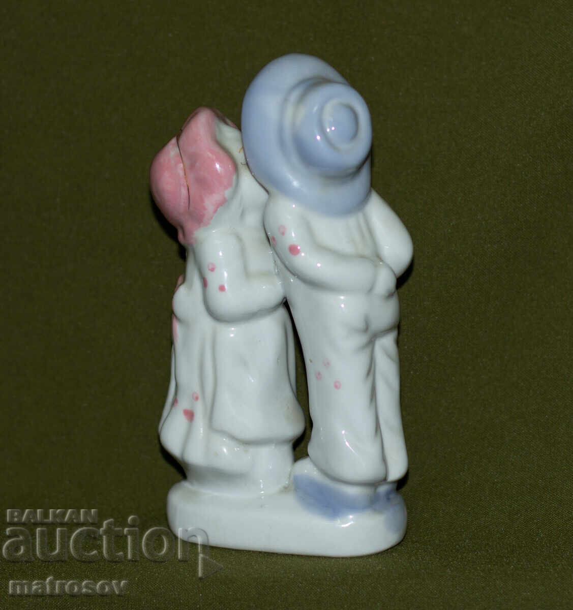 Παλαιό πορσελάνινο ειδώλιο αγοριού και κοριτσιού - 5