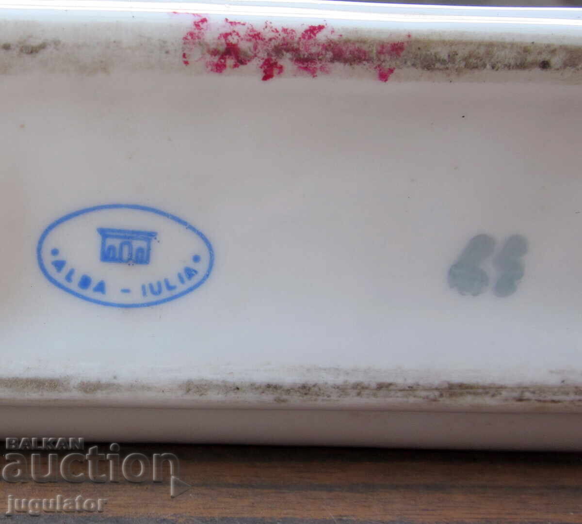 Antique Porcelain Table Clock Porcelain ALBA JULIA - 7