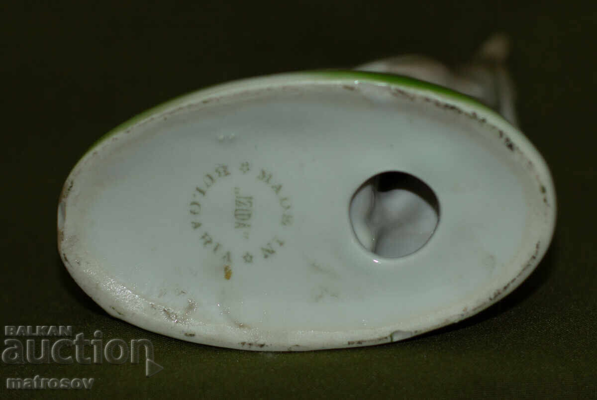 Стара българска порцеланова статуетка сърна - 6