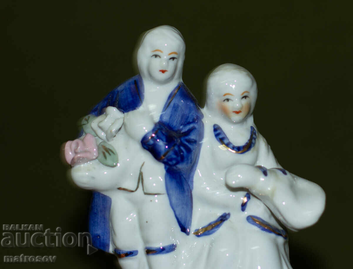 Стара порцеланова статуетка двойка - 7 Стара порцеланова статуетка двойка - 7