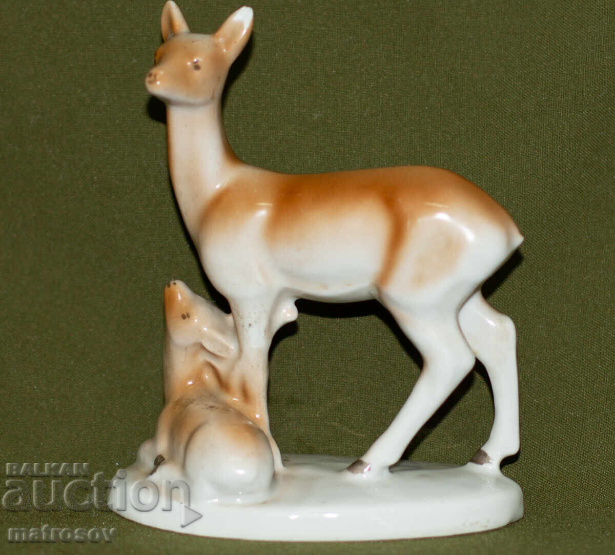 Old Bulgarian Porcelain Deer Figurine with price 100.00 BGN | € 51.13