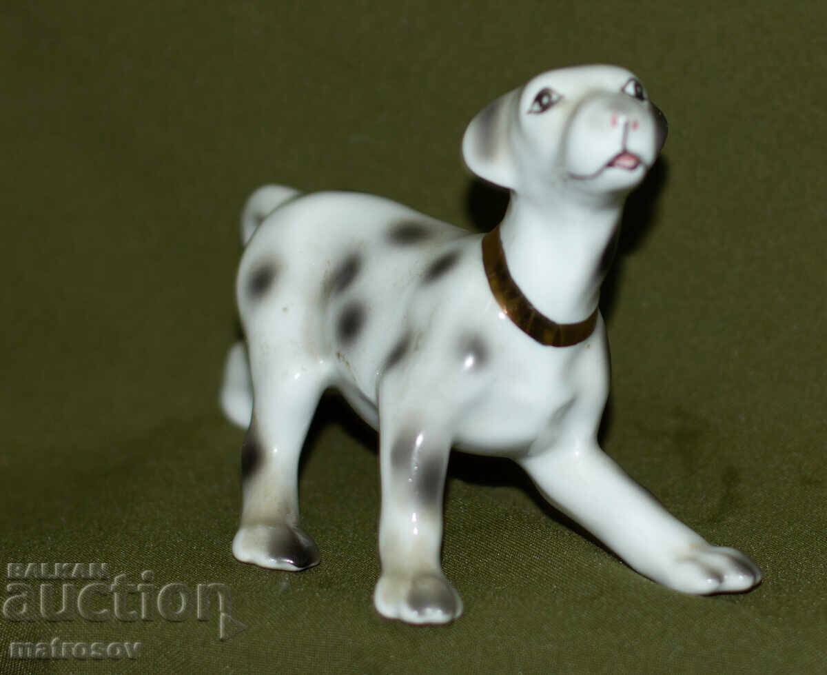 Old porcelain Dalmatian figurine with price 100.00 BGN | € 51.13
