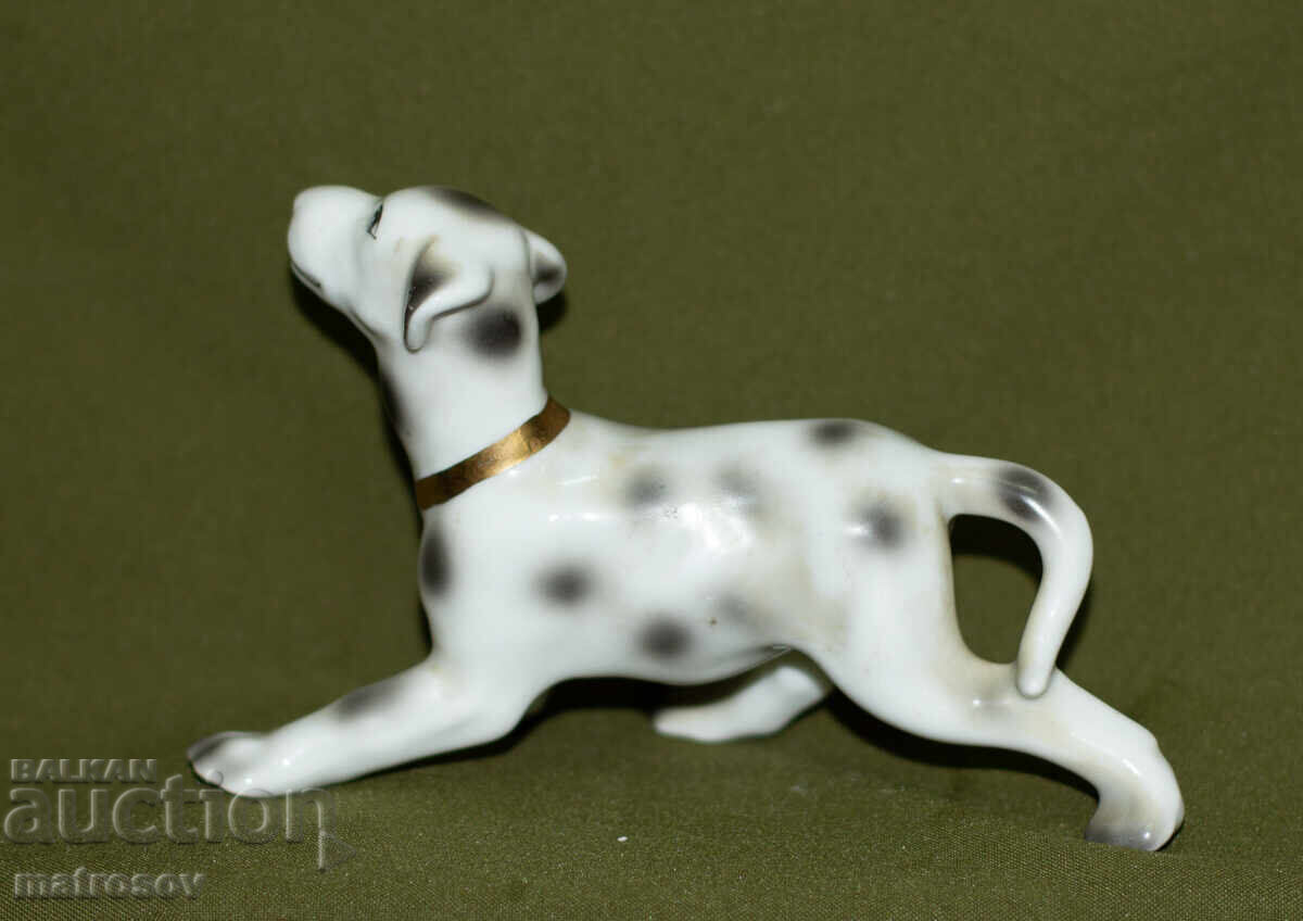 Auction  Old porcelain Dalmatian figurine