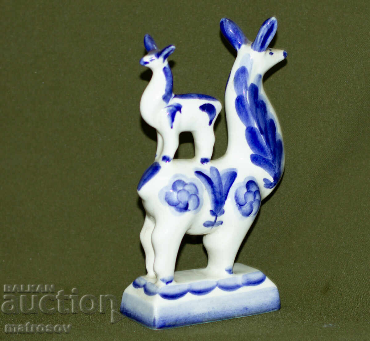 Стара руска порцеланова статуетка Конаково - 5