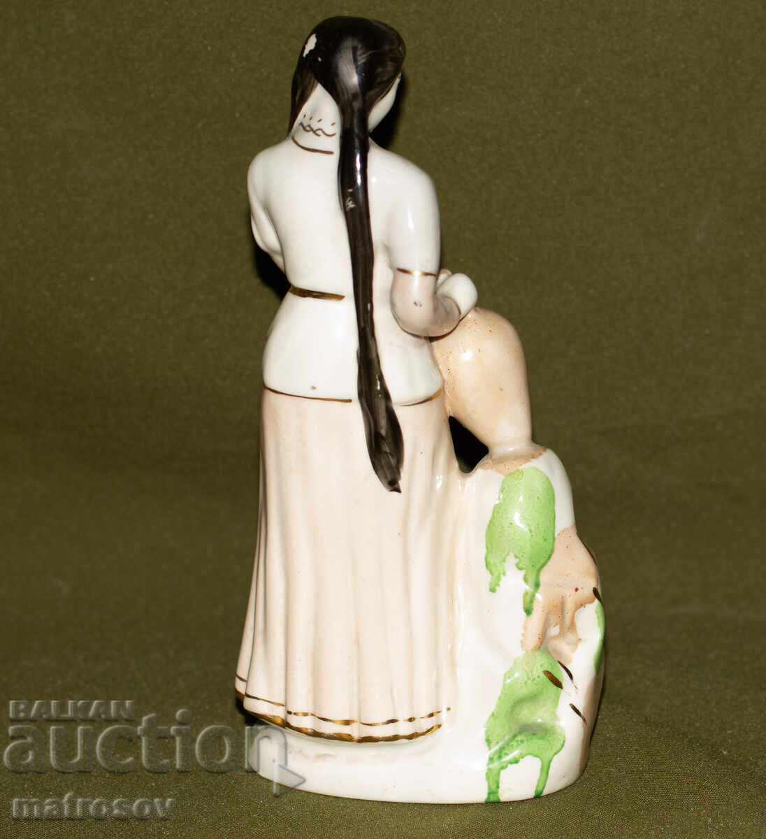 Διακοσμητική Ρωσική πορσελάνινη φιγούρα γυναίκα με στάμνα - 5 Διακοσμητική Ρωσική πορσελάνινη φιγούρα γυναίκα με στάμνα - 5