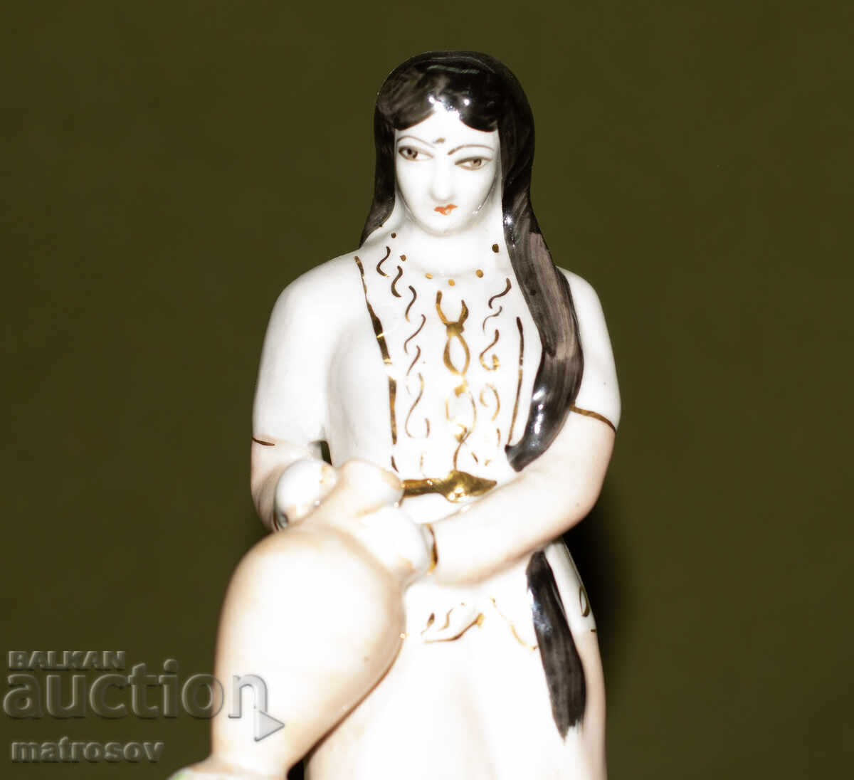 Διακοσμητική Ρωσική πορσελάνινη φιγούρα γυναίκα με στάμνα - 7 Διακοσμητική Ρωσική πορσελάνινη φιγούρα γυναίκα με στάμνα - 7