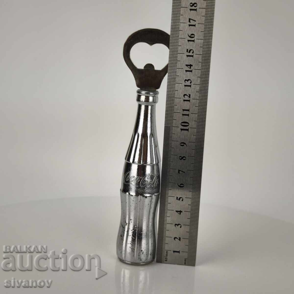 Old metal Coca-Cola bottle opener with a rattle #6150 - 5 Old metal Coca-Cola bottle opener with a rattle #6150 - 5