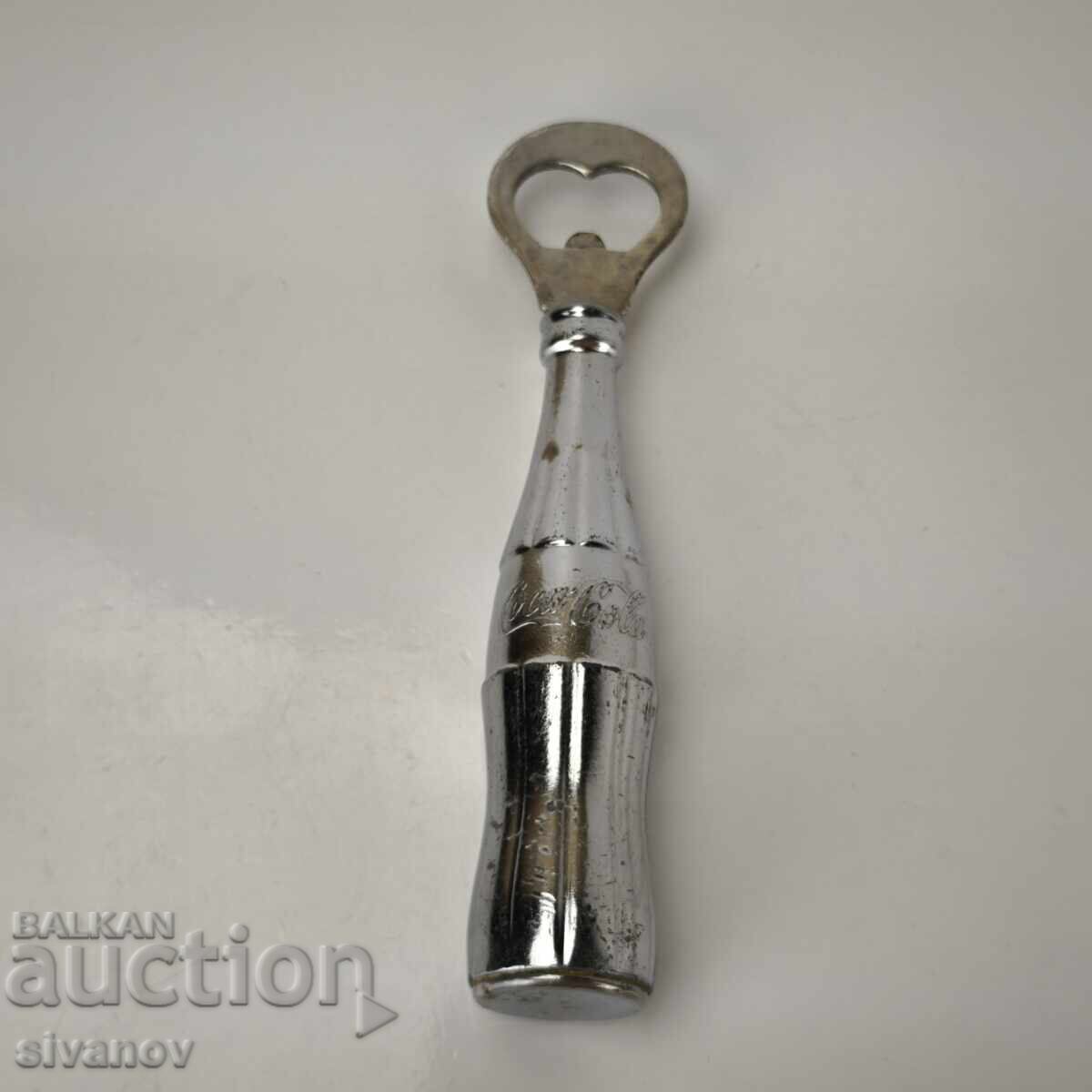 Old metal Coca-Cola bottle opener with a rattle #6150 Old metal Coca-Cola bottle opener with a rattle #6150