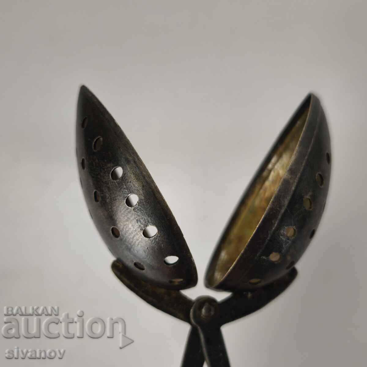 Delivery of Old metal teaspoon for tea infusion USSR #6152 Delivery of Old metal teaspoon for tea infusion USSR #6152