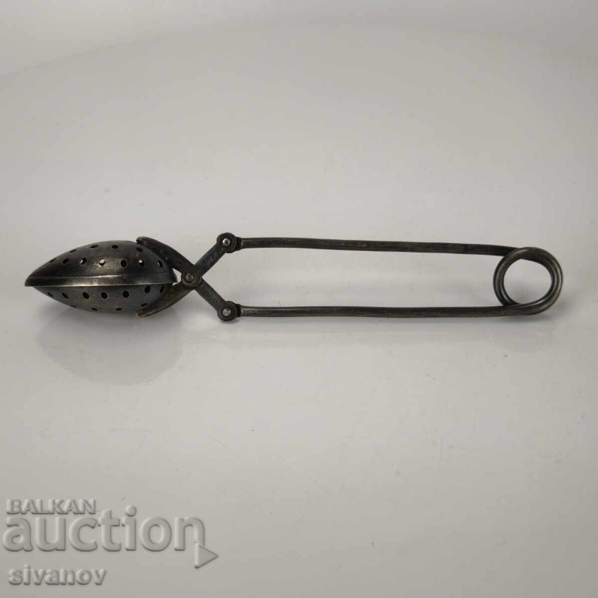 Old metal teaspoon for tea infusion USSR #6152 Old metal teaspoon for tea infusion USSR #6152