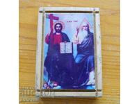 Small wooden Orthodox icon "Holy Trinity"