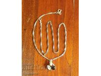 Silver chain with pendant. 39cm. I'm listing over 100 Auctions