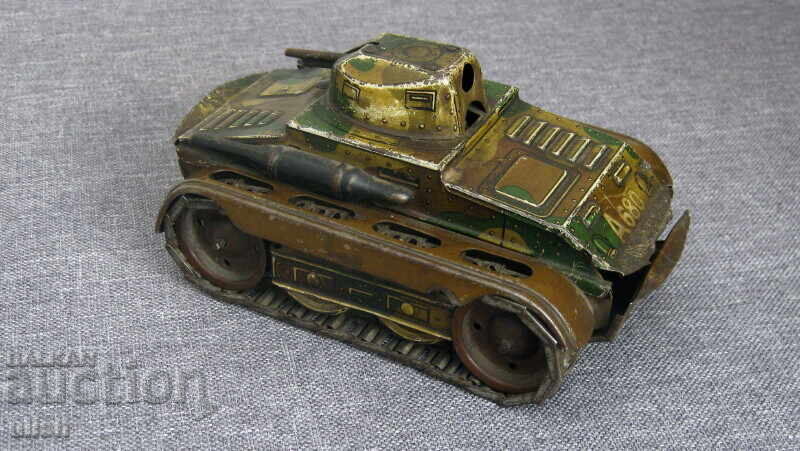 Γερμανικό μεταλλικό μηχανικό τενεκεδένιο παιχνίδι μοντέλο τανκ Α680 Γερμανικό μεταλλικό μηχανικό τενεκεδένιο παιχνίδι μοντέλο τανκ Α680