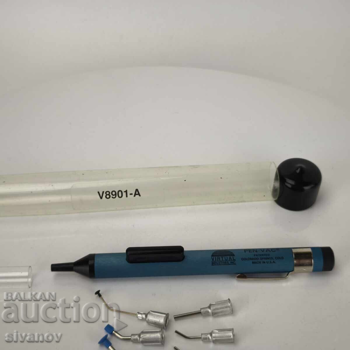 Auction Interesting vacuum tweezers PEN-VAC Virtual USA #6155 Auction Interesting vacuum tweezers PEN-VAC Virtual USA #6155